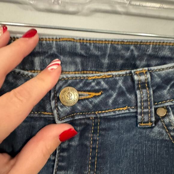 Jennifer Lopez Cropped Jeans / Capri Jeans Women's Size 4 Medium Wash - Picture 2 of 4